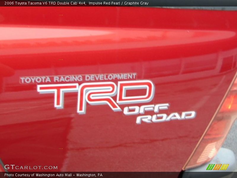 Impulse Red Pearl / Graphite Gray 2006 Toyota Tacoma V6 TRD Double Cab 4x4