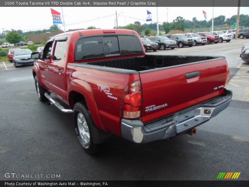 Impulse Red Pearl / Graphite Gray 2006 Toyota Tacoma V6 TRD Double Cab 4x4