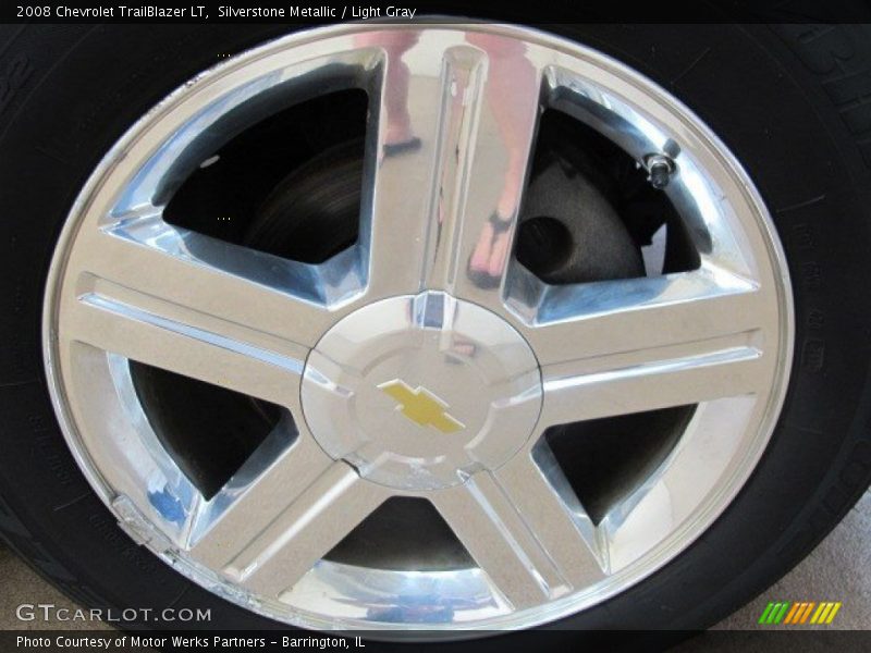 Silverstone Metallic / Light Gray 2008 Chevrolet TrailBlazer LT