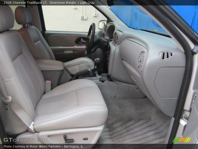 Silverstone Metallic / Light Gray 2008 Chevrolet TrailBlazer LT