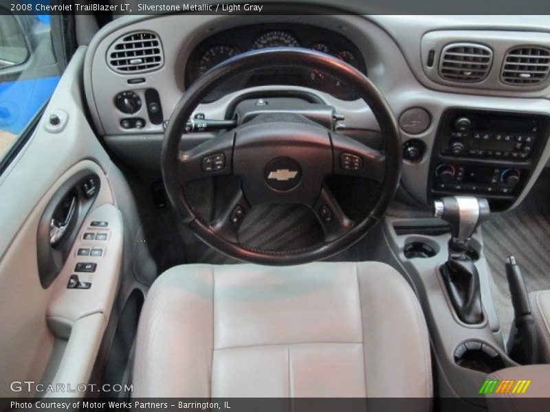 Silverstone Metallic / Light Gray 2008 Chevrolet TrailBlazer LT