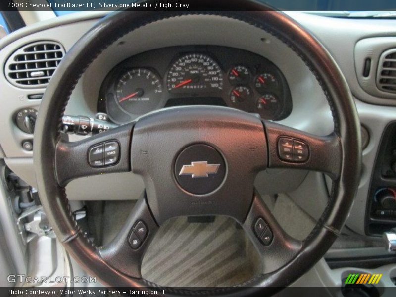 Silverstone Metallic / Light Gray 2008 Chevrolet TrailBlazer LT