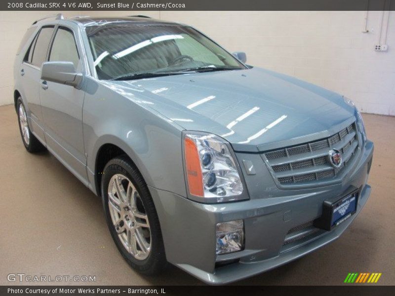 Sunset Blue / Cashmere/Cocoa 2008 Cadillac SRX 4 V6 AWD