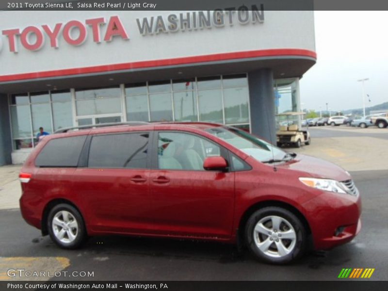 Salsa Red Pearl / Light Gray 2011 Toyota Sienna LE