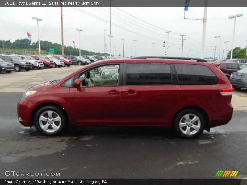 Salsa Red Pearl / Light Gray 2011 Toyota Sienna LE