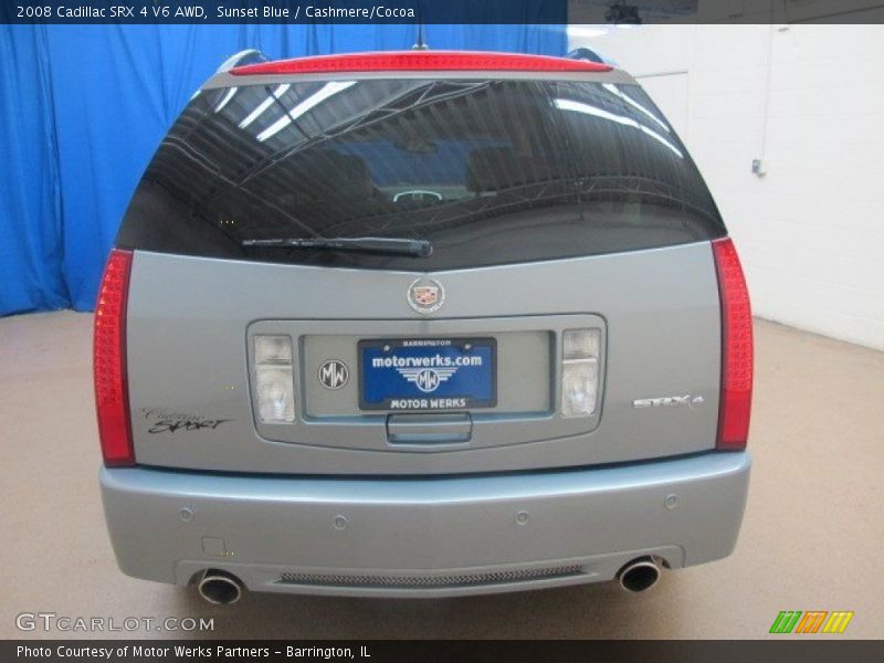 Sunset Blue / Cashmere/Cocoa 2008 Cadillac SRX 4 V6 AWD