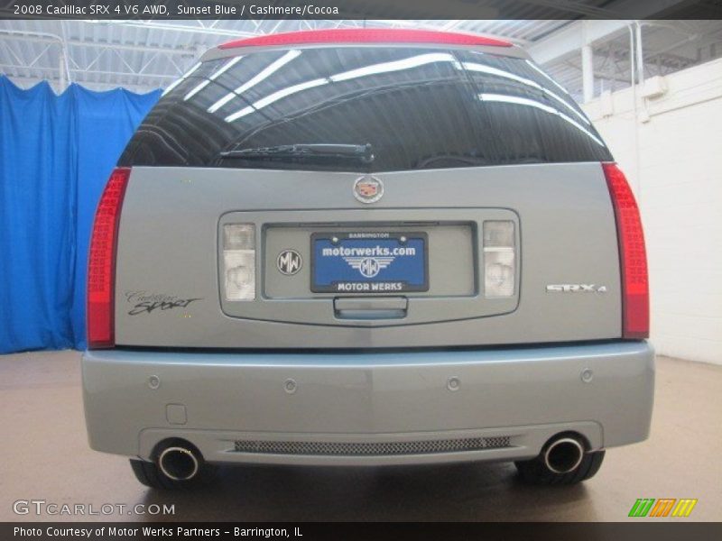 Sunset Blue / Cashmere/Cocoa 2008 Cadillac SRX 4 V6 AWD