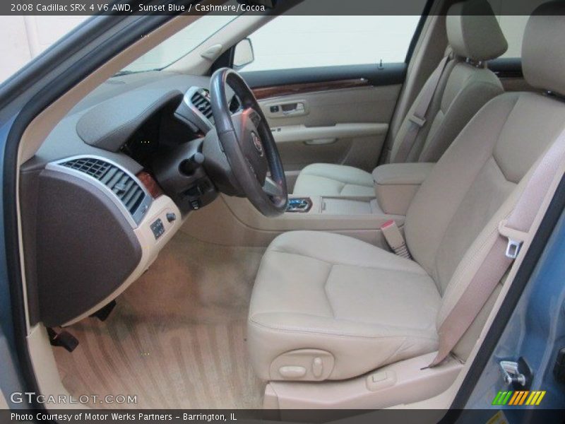 Sunset Blue / Cashmere/Cocoa 2008 Cadillac SRX 4 V6 AWD