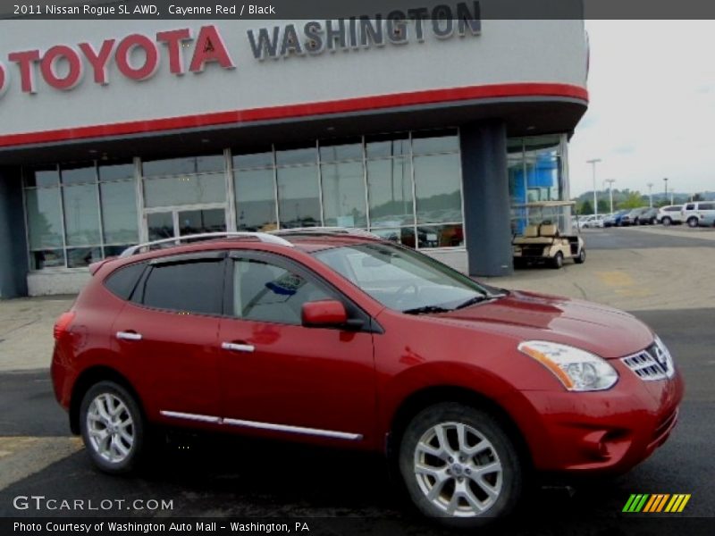 Cayenne Red / Black 2011 Nissan Rogue SL AWD