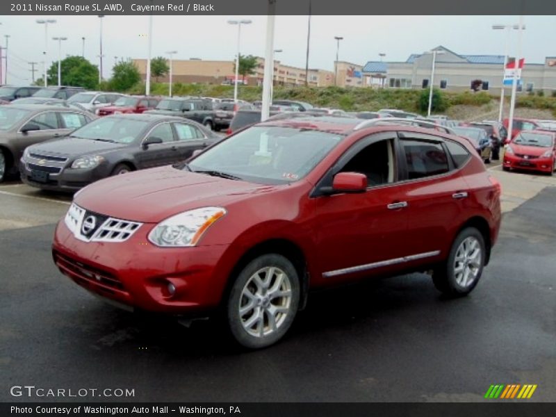 Cayenne Red / Black 2011 Nissan Rogue SL AWD