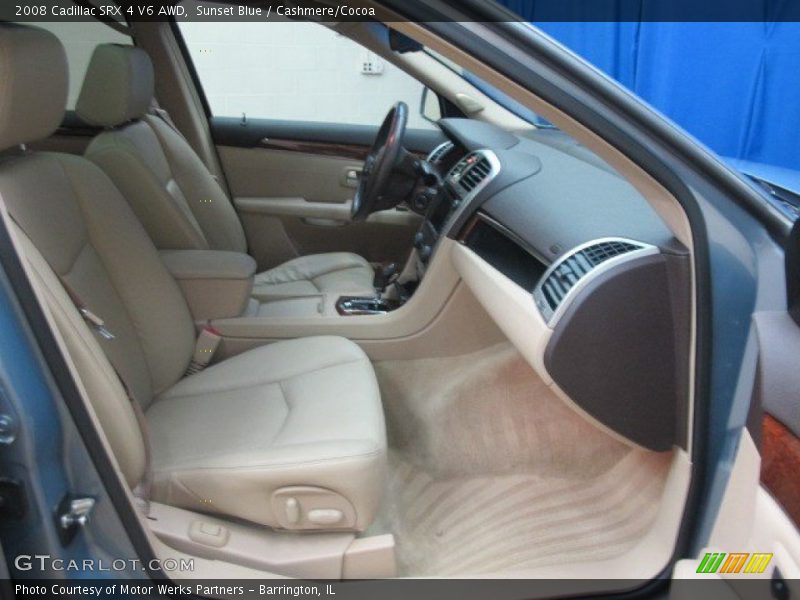 Sunset Blue / Cashmere/Cocoa 2008 Cadillac SRX 4 V6 AWD