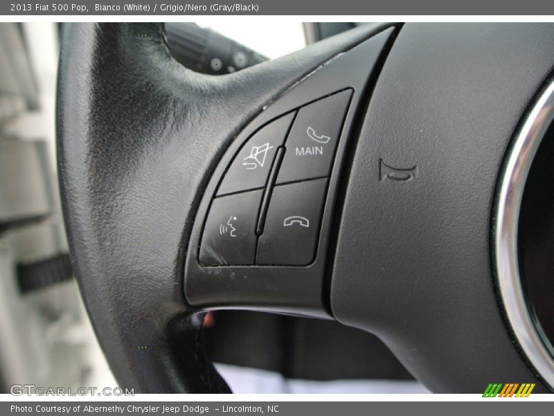 Bianco (White) / Grigio/Nero (Gray/Black) 2013 Fiat 500 Pop