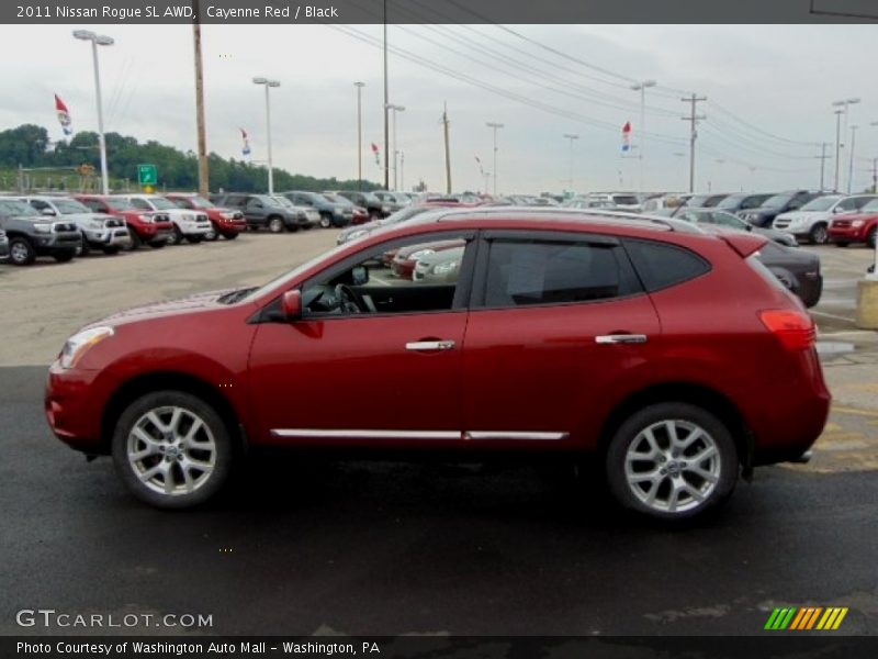 Cayenne Red / Black 2011 Nissan Rogue SL AWD