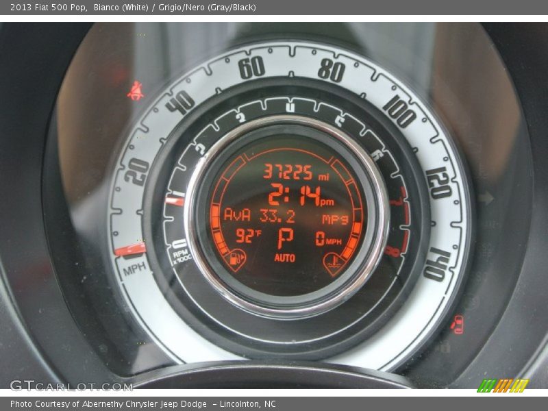 Bianco (White) / Grigio/Nero (Gray/Black) 2013 Fiat 500 Pop