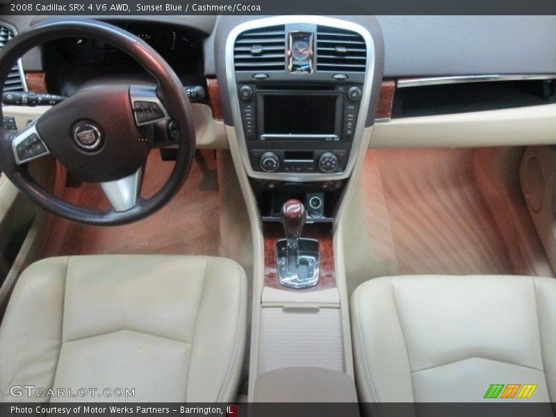 Sunset Blue / Cashmere/Cocoa 2008 Cadillac SRX 4 V6 AWD