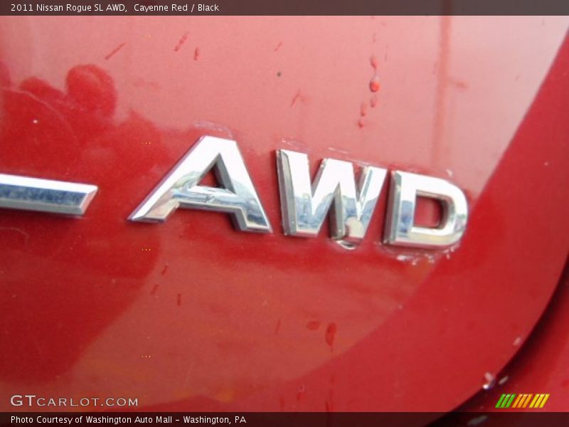 Cayenne Red / Black 2011 Nissan Rogue SL AWD