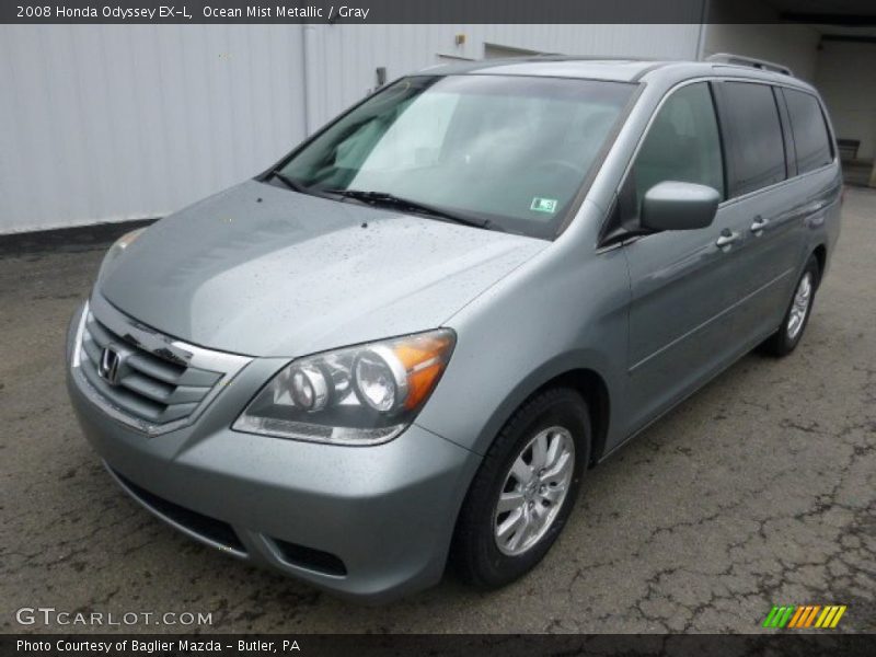Ocean Mist Metallic / Gray 2008 Honda Odyssey EX-L