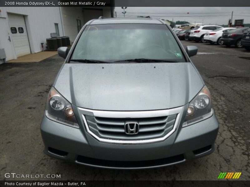 Ocean Mist Metallic / Gray 2008 Honda Odyssey EX-L