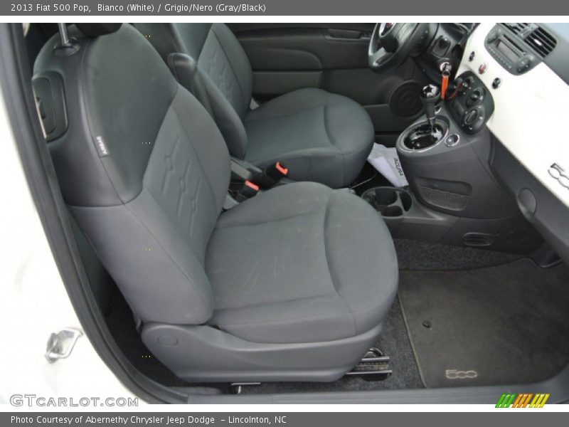 Bianco (White) / Grigio/Nero (Gray/Black) 2013 Fiat 500 Pop