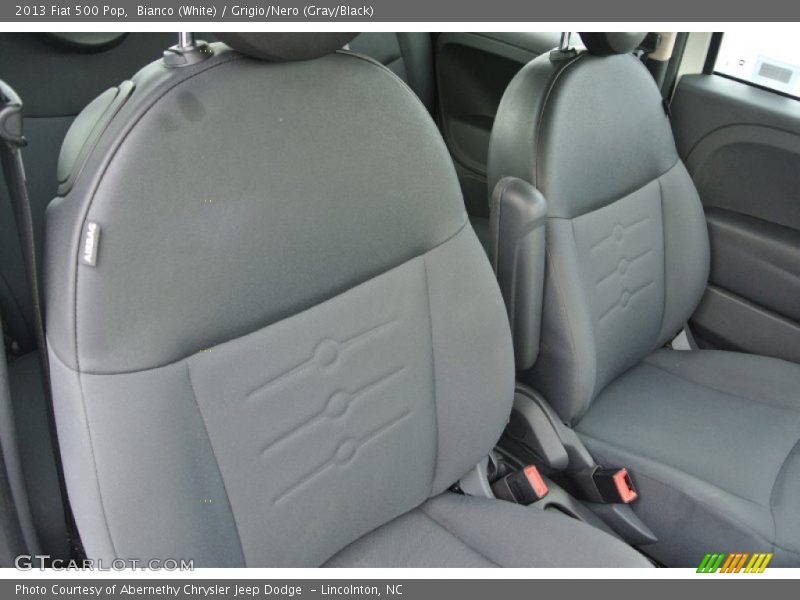 Bianco (White) / Grigio/Nero (Gray/Black) 2013 Fiat 500 Pop