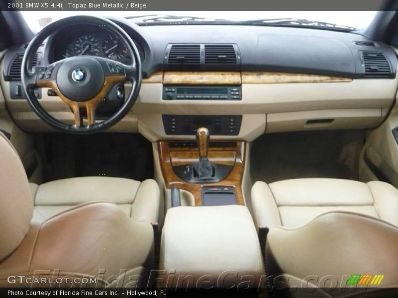 Topaz Blue Metallic / Beige 2001 BMW X5 4.4i