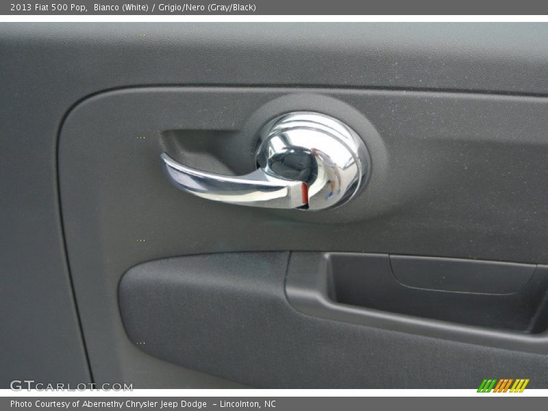 Bianco (White) / Grigio/Nero (Gray/Black) 2013 Fiat 500 Pop