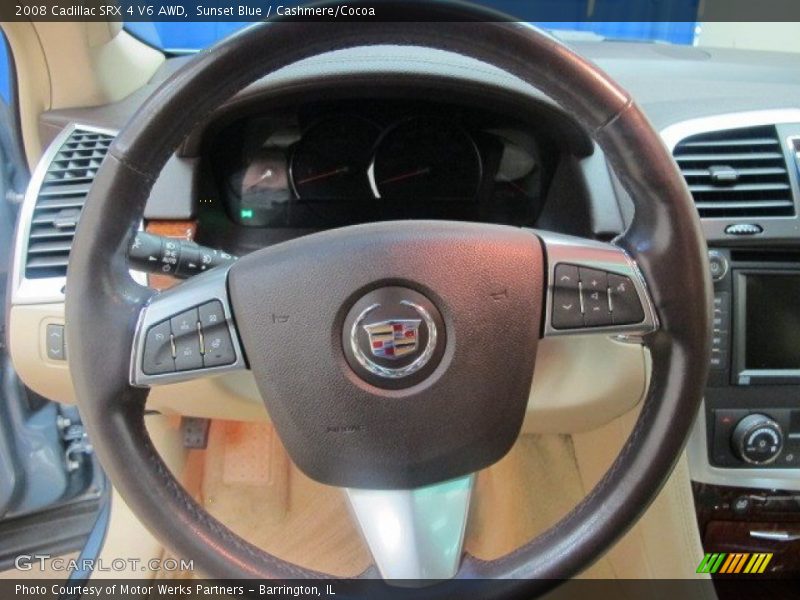 Sunset Blue / Cashmere/Cocoa 2008 Cadillac SRX 4 V6 AWD