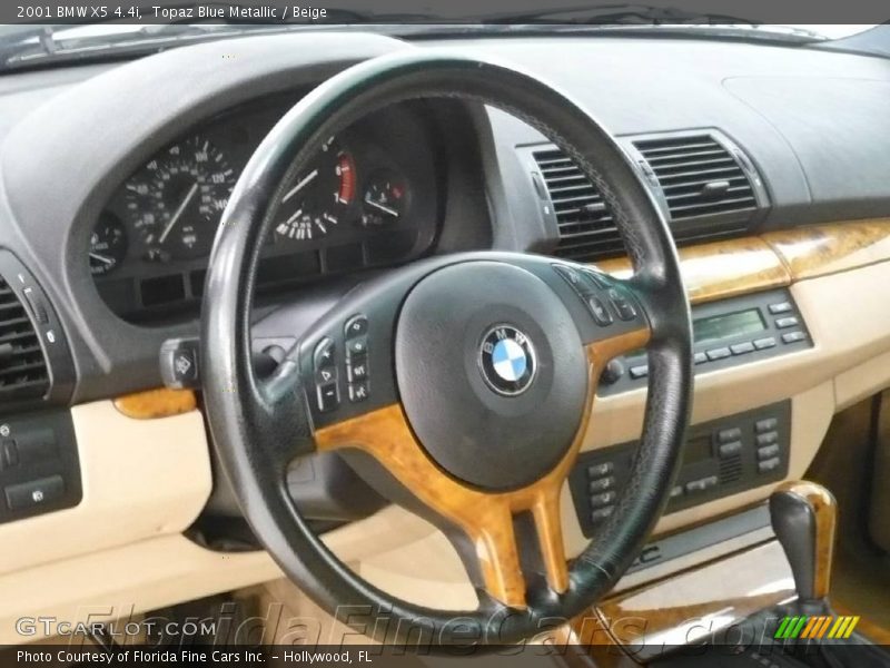 Topaz Blue Metallic / Beige 2001 BMW X5 4.4i