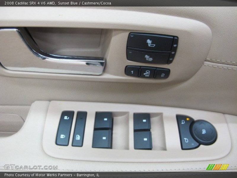 Sunset Blue / Cashmere/Cocoa 2008 Cadillac SRX 4 V6 AWD