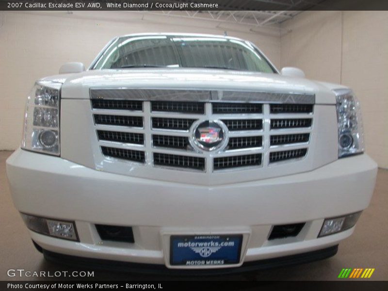 White Diamond / Cocoa/Light Cashmere 2007 Cadillac Escalade ESV AWD