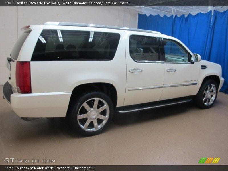 White Diamond / Cocoa/Light Cashmere 2007 Cadillac Escalade ESV AWD