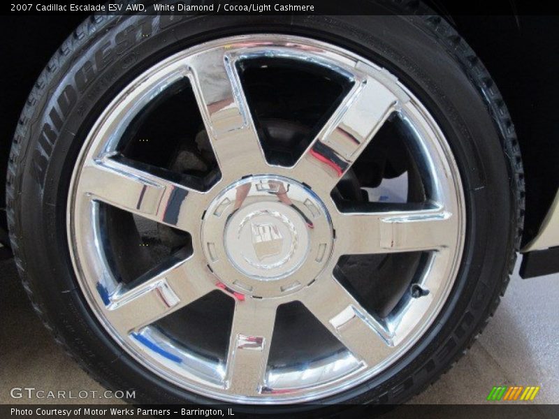 White Diamond / Cocoa/Light Cashmere 2007 Cadillac Escalade ESV AWD