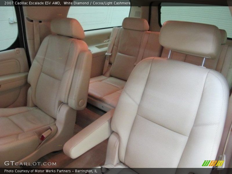 White Diamond / Cocoa/Light Cashmere 2007 Cadillac Escalade ESV AWD