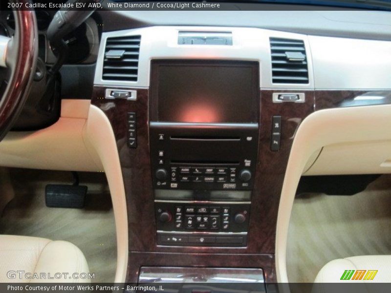 White Diamond / Cocoa/Light Cashmere 2007 Cadillac Escalade ESV AWD