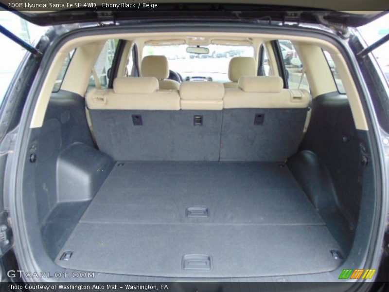 Ebony Black / Beige 2008 Hyundai Santa Fe SE 4WD