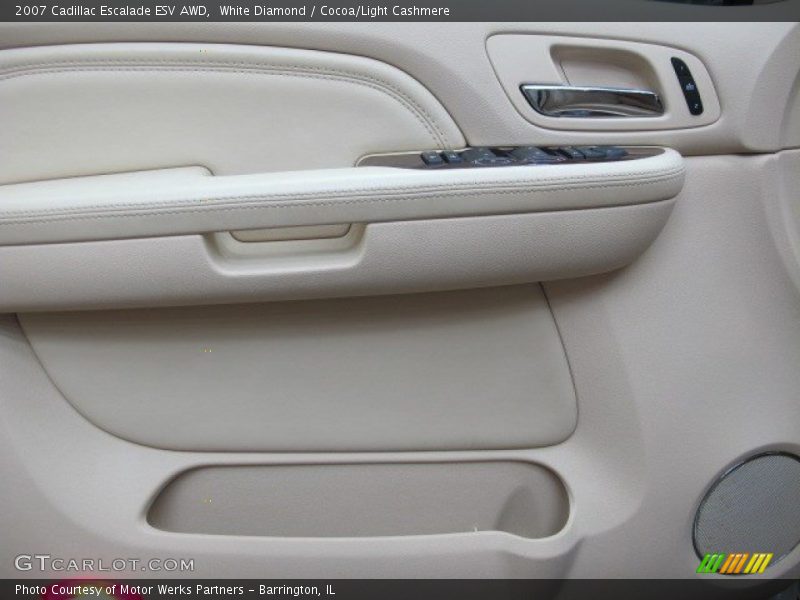 White Diamond / Cocoa/Light Cashmere 2007 Cadillac Escalade ESV AWD