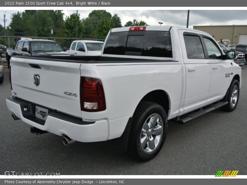 Bright White / Black 2013 Ram 1500 Sport Crew Cab 4x4