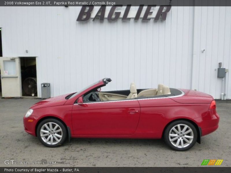 Paprika Red Metallic / Cornsilk Beige 2008 Volkswagen Eos 2.0T