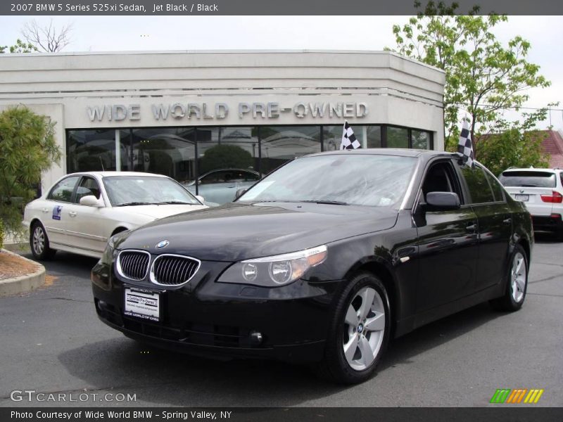 Jet Black / Black 2007 BMW 5 Series 525xi Sedan