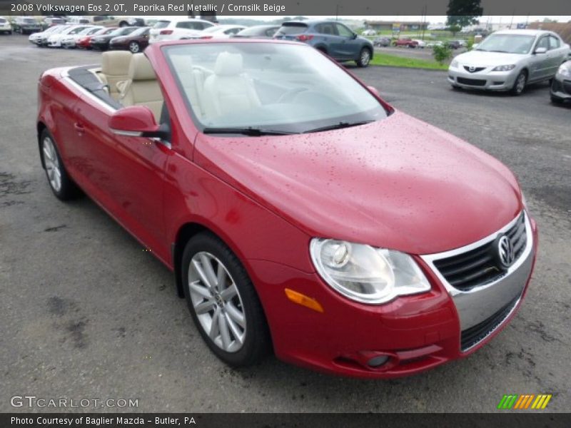 Paprika Red Metallic / Cornsilk Beige 2008 Volkswagen Eos 2.0T