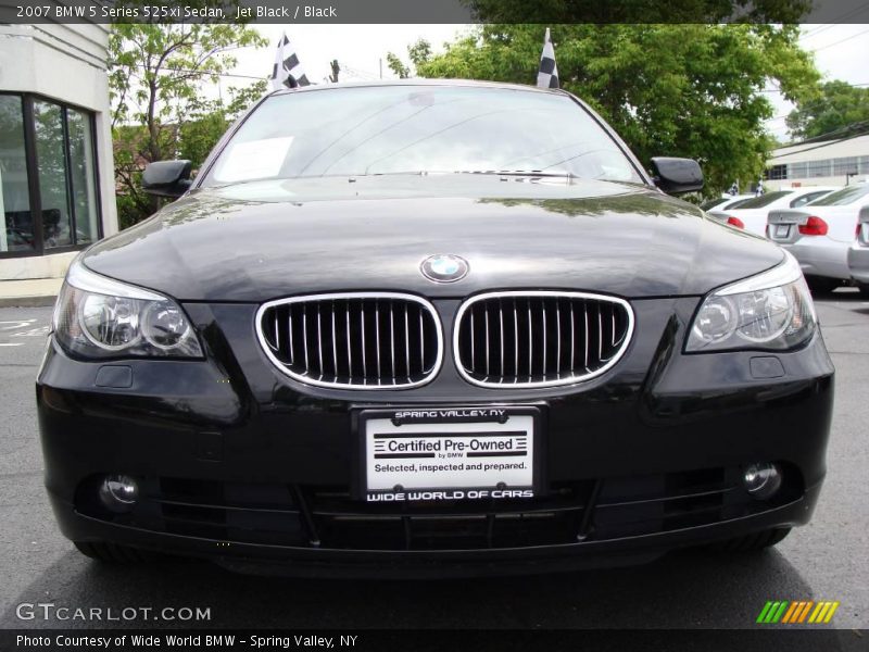 Jet Black / Black 2007 BMW 5 Series 525xi Sedan