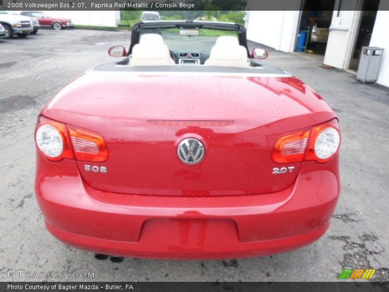 Paprika Red Metallic / Cornsilk Beige 2008 Volkswagen Eos 2.0T