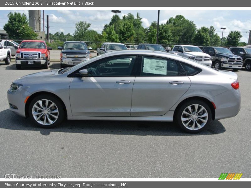 Billet Silver Metallic / Black 2015 Chrysler 200 S