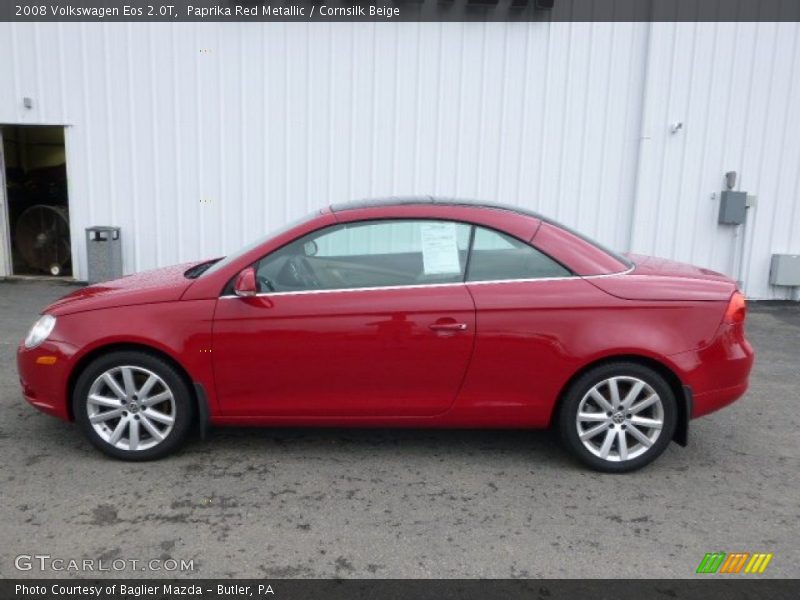 Paprika Red Metallic / Cornsilk Beige 2008 Volkswagen Eos 2.0T