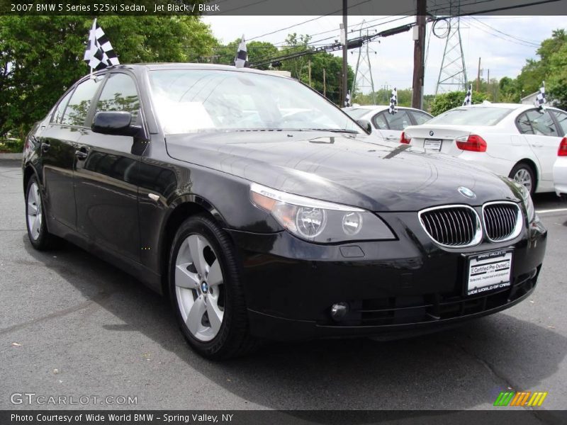Jet Black / Black 2007 BMW 5 Series 525xi Sedan