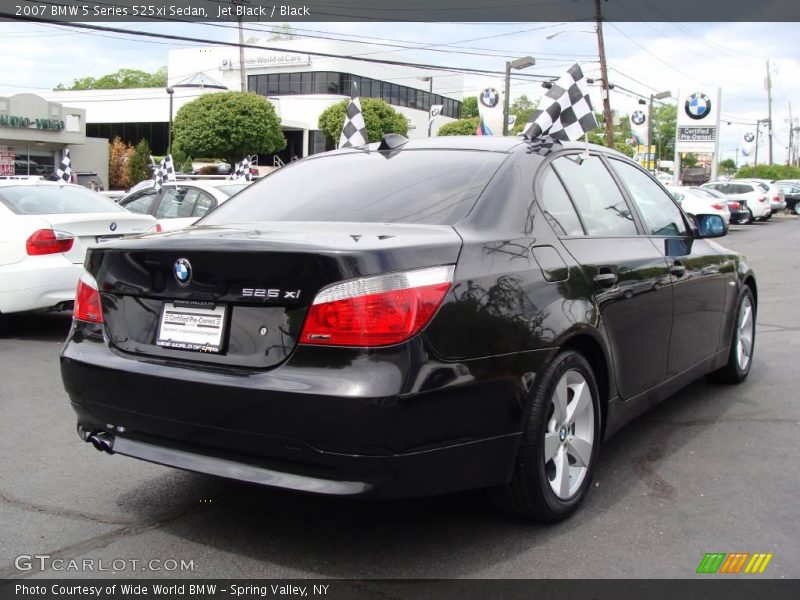 Jet Black / Black 2007 BMW 5 Series 525xi Sedan