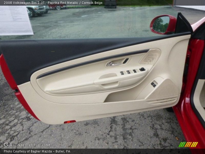 Paprika Red Metallic / Cornsilk Beige 2008 Volkswagen Eos 2.0T