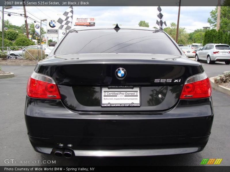 Jet Black / Black 2007 BMW 5 Series 525xi Sedan