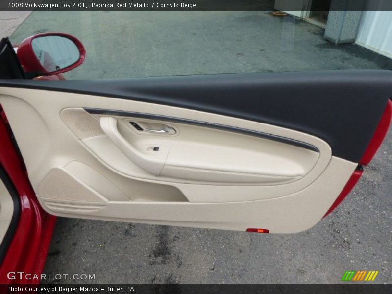 Paprika Red Metallic / Cornsilk Beige 2008 Volkswagen Eos 2.0T