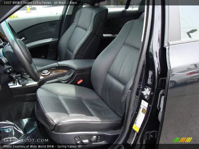 Jet Black / Black 2007 BMW 5 Series 525xi Sedan